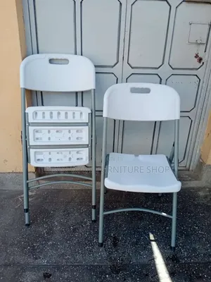 White Foldable Audience Chairs