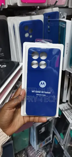 Motorola Edge 60 Fusion Dark Blue Soft Silicone Protective Case