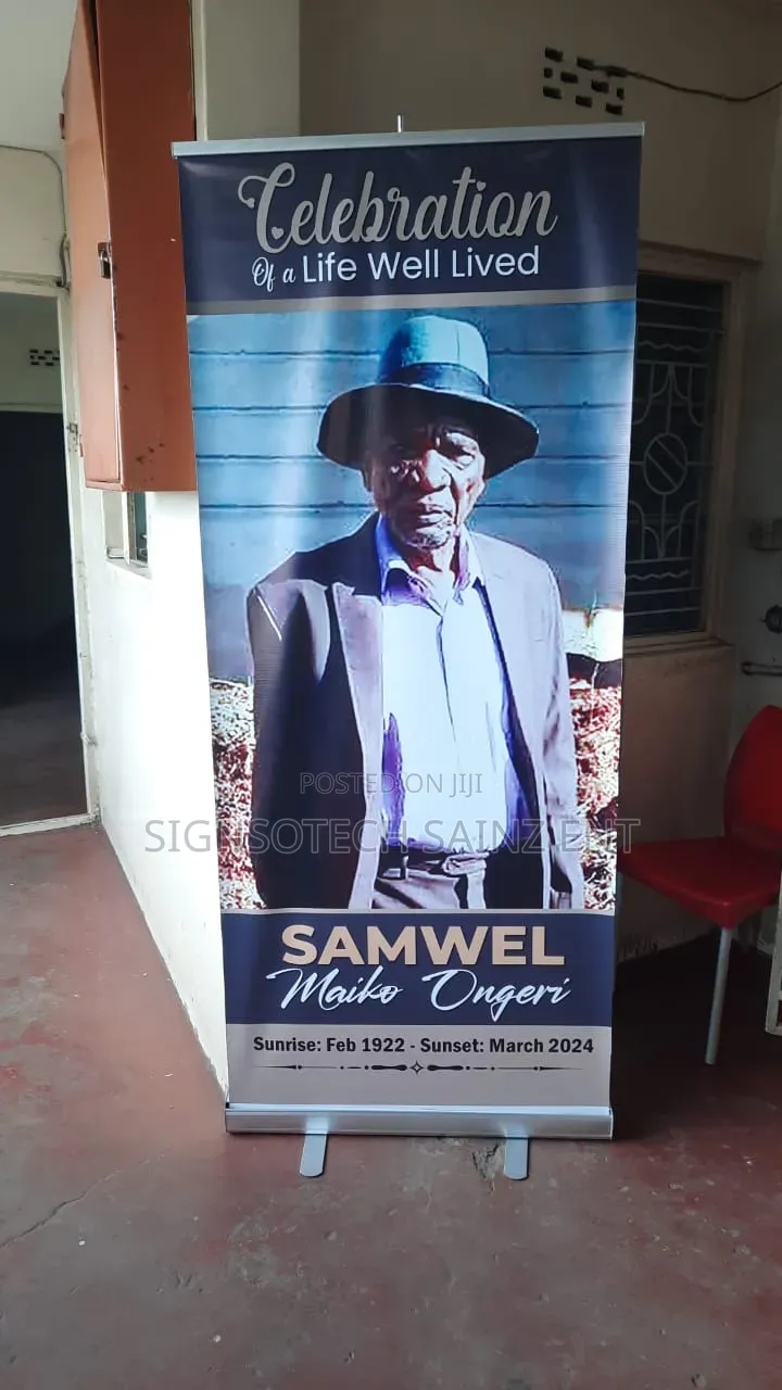 Eulogy Banner Stands