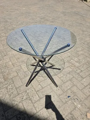 Transparent Glass Table Set