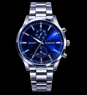 Karicky Luxury Men’S Watch/Silver Stainless Steel