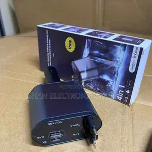 Quick-Charging Retractable Car Charger 120w 4in1 Fast Charging Charger