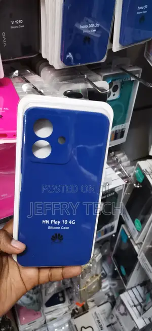 Honor Play 10 Glossy Blue Silicone Back Cover