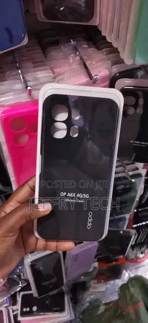 Oppo A6x Silicone-Smooth Grip to Prevent Accidental Drops Case-Black