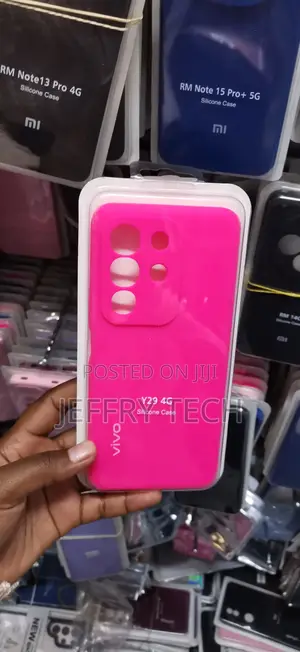 Vivo Y29 4g Interior Soft Microfiber Velvet Layer Pink Case-Silicone
