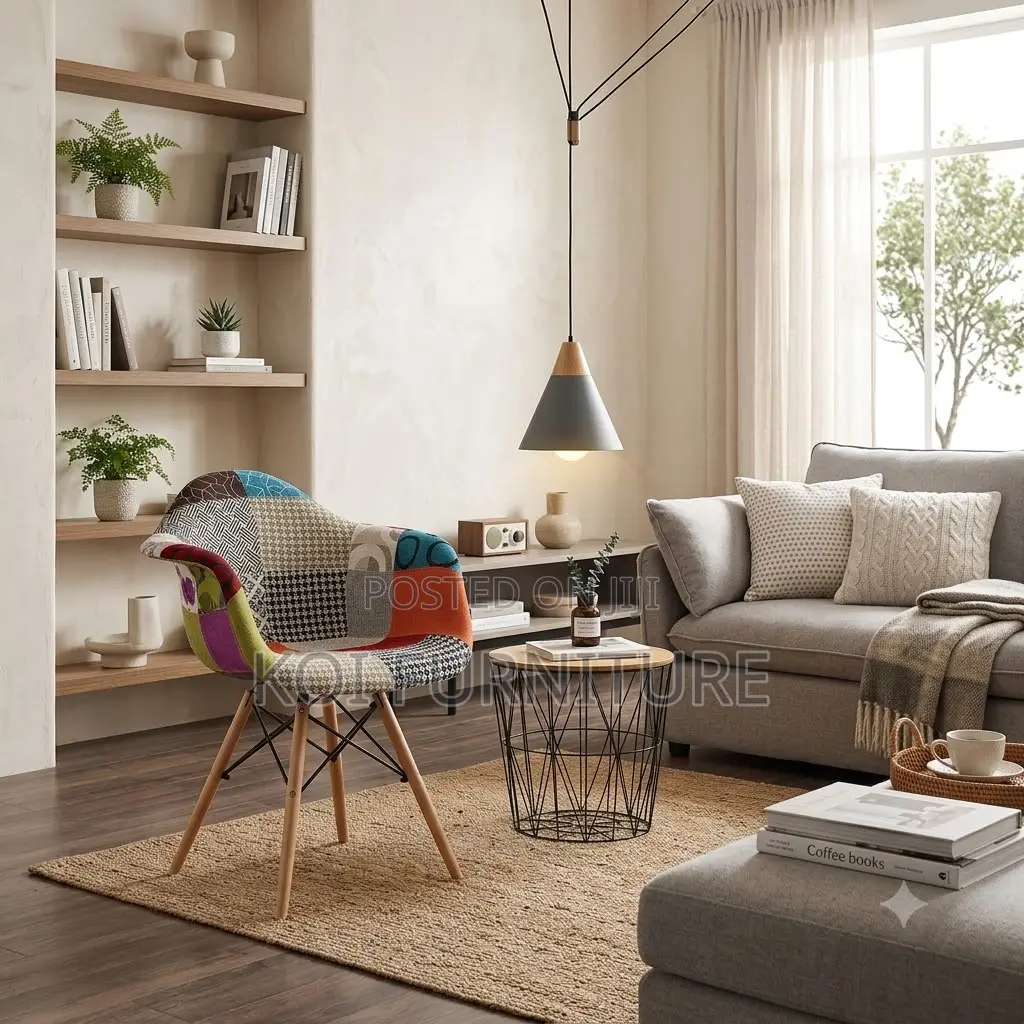 Dining Chairs; Large Eames Dining Chair With Huge Armrest