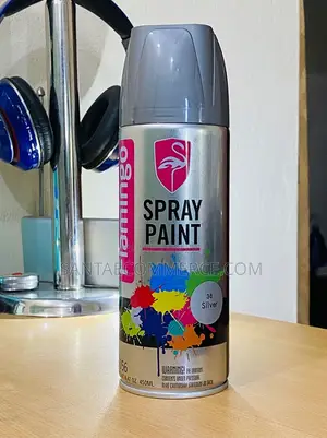 Flamingo Premium Grey Spray Paint Fast Dry Multi-Surface Coating
