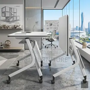 Office Desk; Koi 120cm Movable Foldable Table