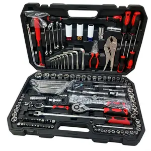142+2 Srunv 144pc Professional Chrome Vanadium Mechanic Tool Box Set