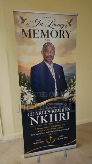 Personalized Remembrance Roll Up Banner Services