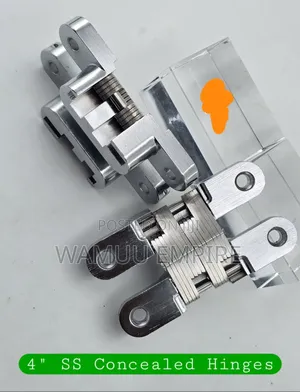 4-Inch Stainless Steel Concealed, or Hidden, Hinges.