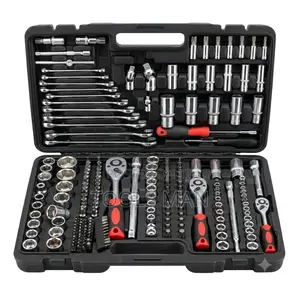 Professional 216-Piece Socket Wrench Set - Chrome Vanadium