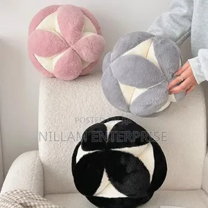 30 Cm Soft Living Room,Bedroom Hydrangea Rabbit Fur Throw Pillows