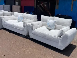 White 3+2 Sofa