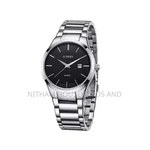 Curren 8106 Analog Steel Watch Silver for Men