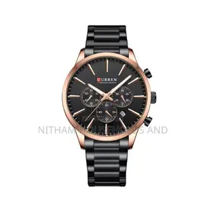 Curren 8435 Chronograph Leather Watch for Men