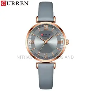 Curren 9079 Grey Leather Watch for Women