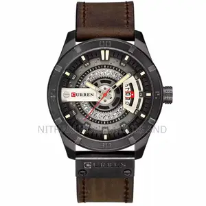 Curren 8301 Leather Quartz Watch for Men