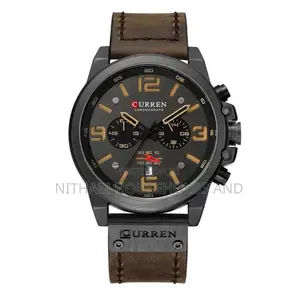 Curren 8314 Chronograph Leather Watch for Men