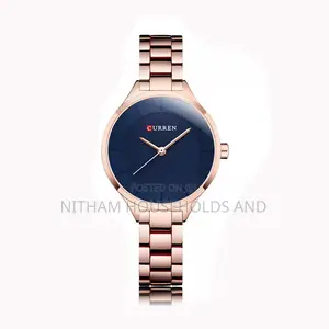 Curren 9015 Rose Gold Stainless Steel Watch for Women