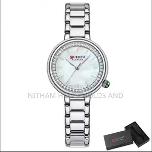 Curren 9089 Silver Stainless Steel Watch for Women