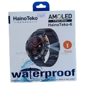 Haino Teko Waterproof Smart Watch With Amoled Display 3 Pair Strap