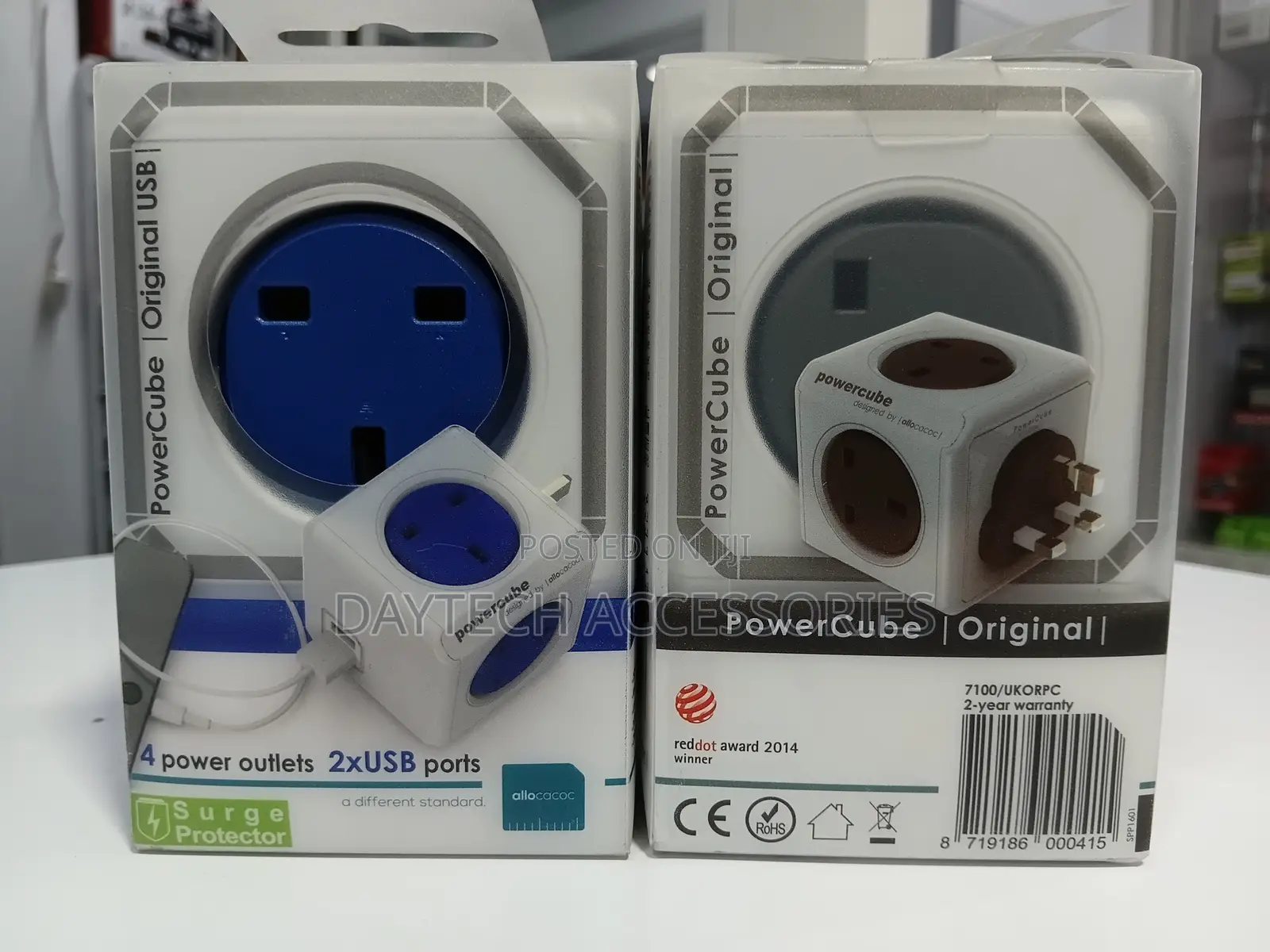 Allocacoc Powercube Original 5-Way Socket Adapter