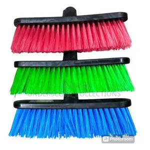 120 Cm Handle Brooms Featuring Colorful Pet Bristles