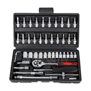 46-Piece Socket Wrench Tool Set and 1/4 Ratchet Wrench