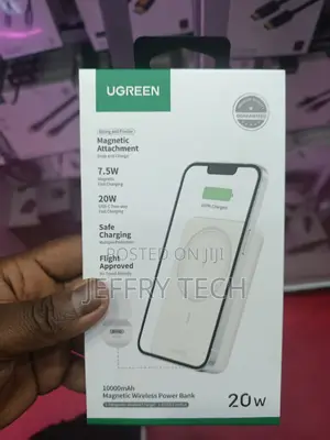 Ugreen 10000mah Magnetic Wireless Power Bank Features a 20w Usb-C Inp