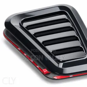 2pcs Car Hood Decoration Realistic Air Outlet Vent Fake Air Intake