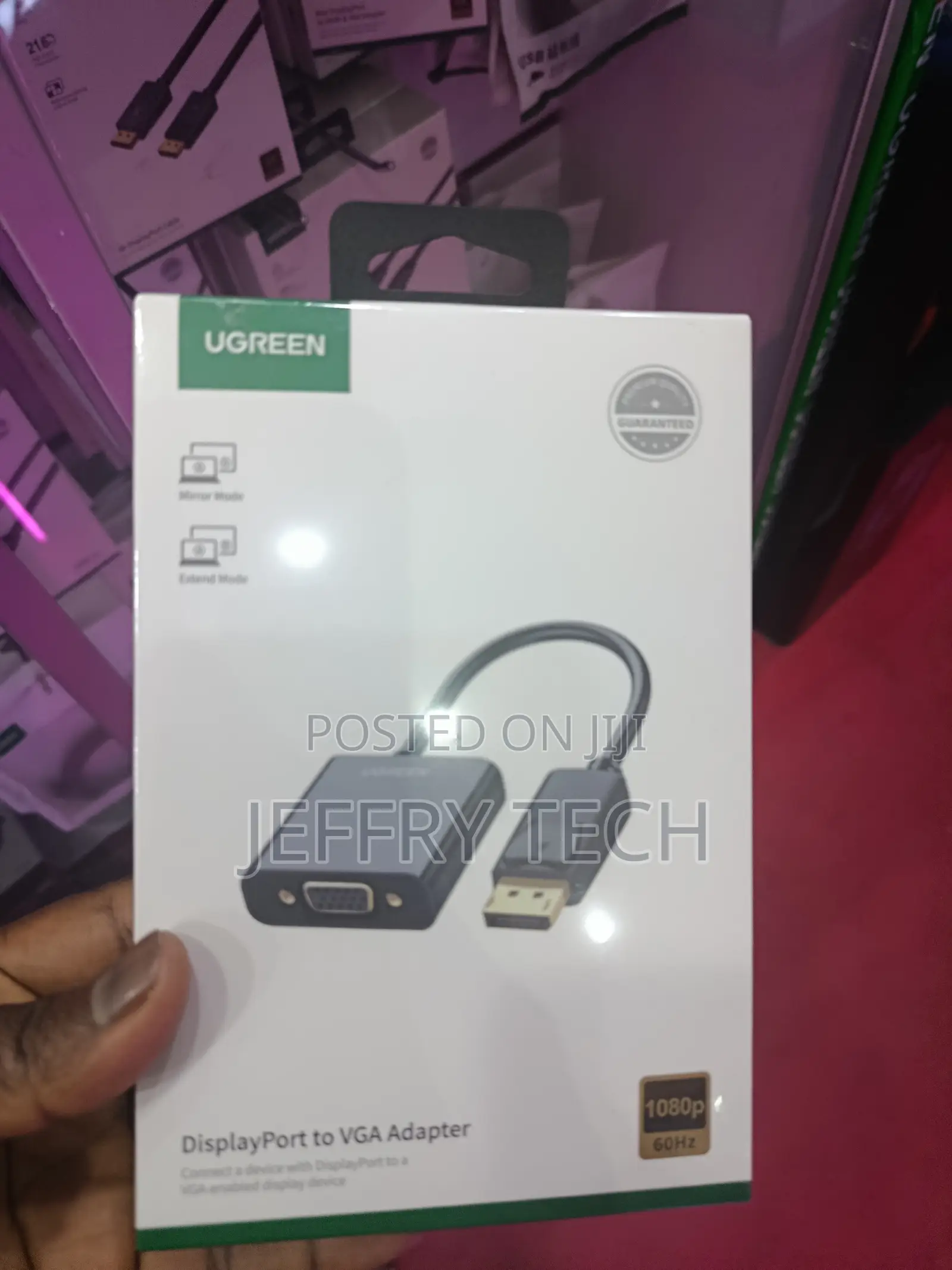 Ugreen Displayport To Vga Adapter For Connecting Dp Devices To Monit