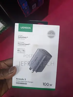 Ugreen Nexode S 100w Gan Fast Charger Three Usb-C Ports Usb-a Port.