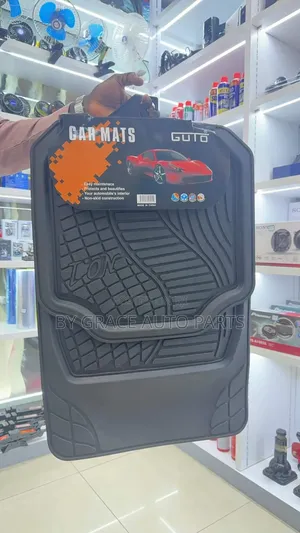 5 Pieces Black Floor Mats