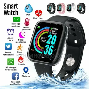 Y68 Smart Watch Bluetooth Smart Sport – Black