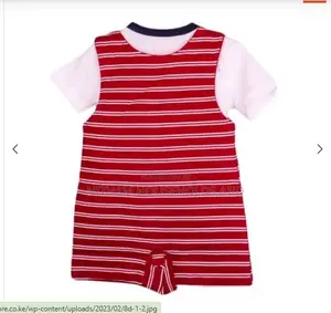 2 PC Dungaree Set( White T-Shirt and Dungaree)
