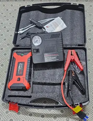 Portable Car Emergency Starter Kit Jump Starter With Air Compressor