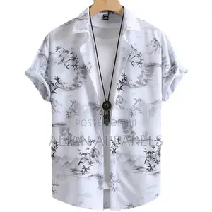 Men's Casual Short Sleeve Printed Shirt - Trendy Hawaiian Beach Top