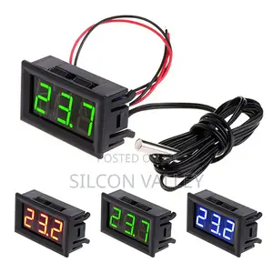 Digital Thermometer Temperature Monitoring Panel Meter With Probe