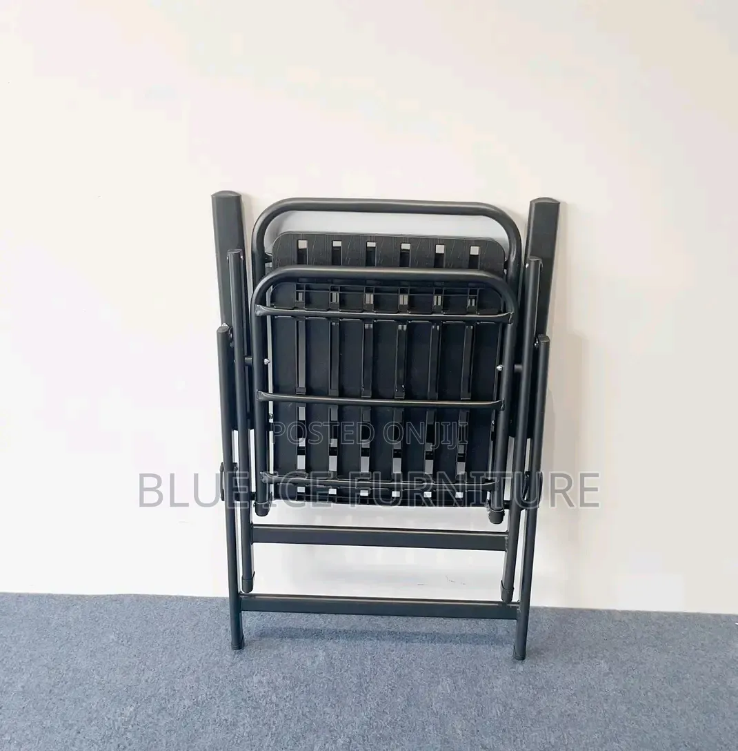 Black Foldable Rattan Chair