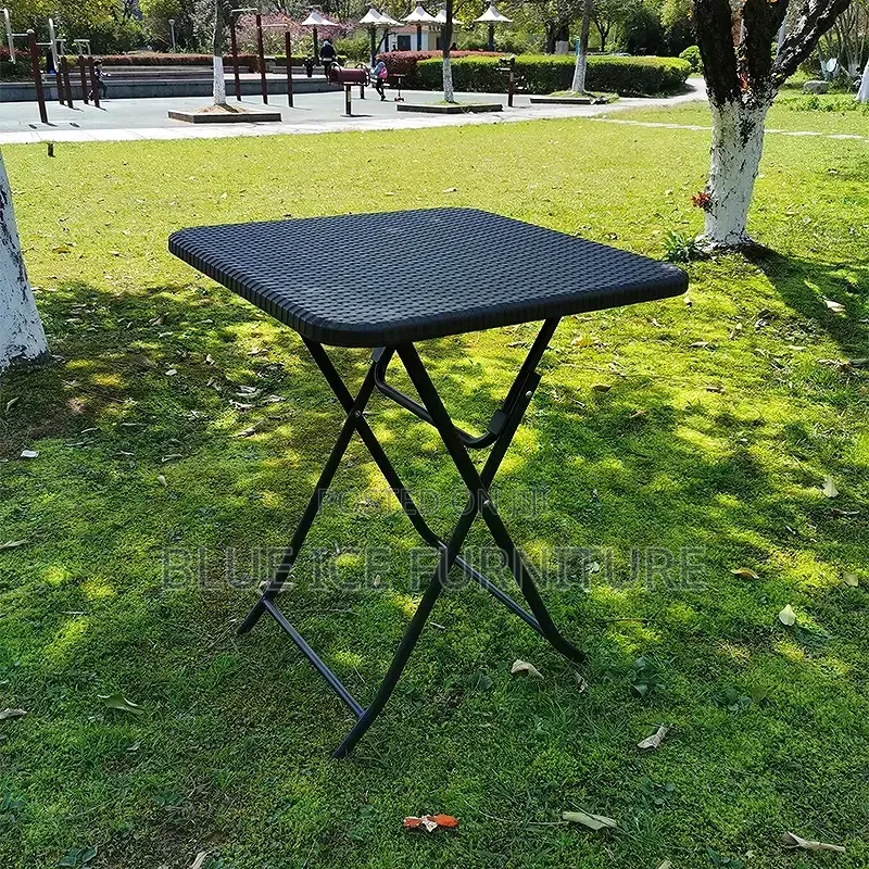 Square Black Foldable Table