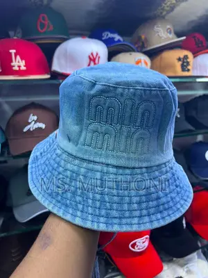 Min Min Washed Denim Bucket Hat
