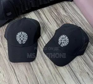 Black Cotton Breatheable Mesh Caps 