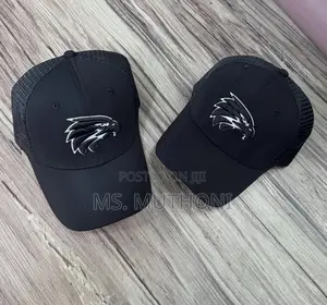Black Cotton Breatheable Mesh Caps 