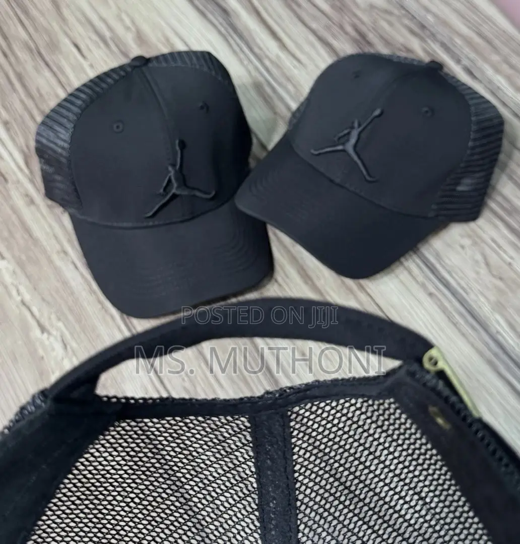 Polo / Puma / Prada Black Baseball Caps With a Breathable Mesh