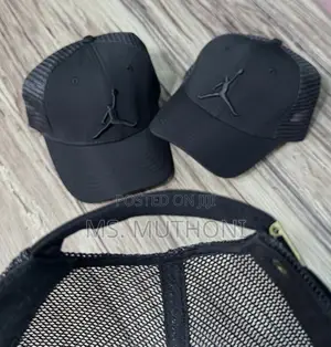 Polo / Puma / Prada Black Baseball Caps With a Breathable Mesh