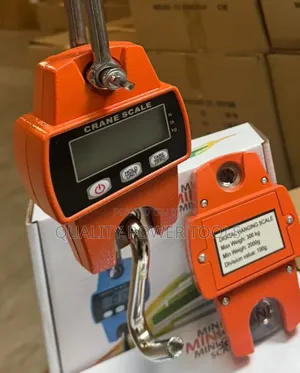 300kg Digital Crane Scale - Stainless Steel, Multicolor, LCD Display