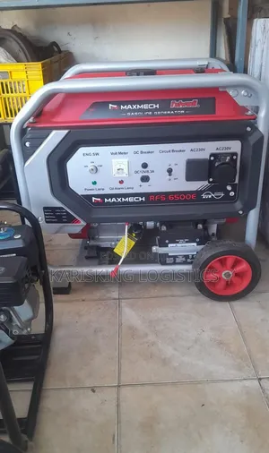 Max Mech 6.9kva Petrol Generator With Wheels Trolley