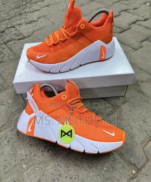 Bright Orange Nike Free Metcon 6 Sneakers Ft a Chunky White Midsole