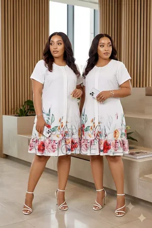 Flowered Shift Dress